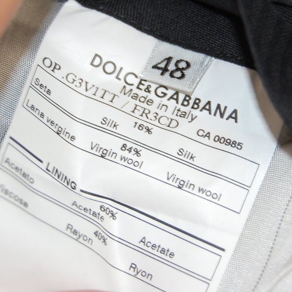 Dolce and Gabbana Pin Strip Dress Pants Gray 48 - Picture 7 of 8